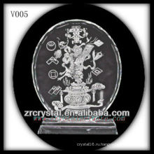 K9 Кристалл диск с пескоструйной обработкой изображения